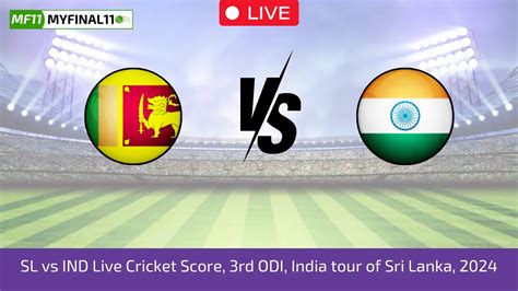 IND vs SL Cricket Scorecard, 3rd ODI at  .